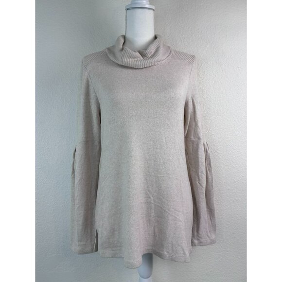 Saturday Sunday Cream women's small Racheal cowl neck pullover top anthropologie - Picture 3 of 9